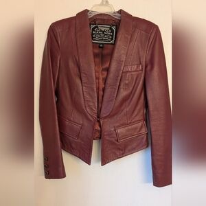 Blanc Noir Women's Burgundy Jacket